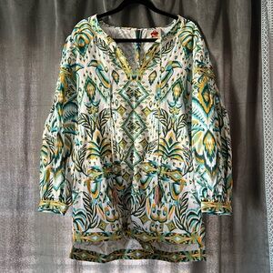 FARM Rio Tropical Tapestry Romper. New with tags. Never worn. Size Large.